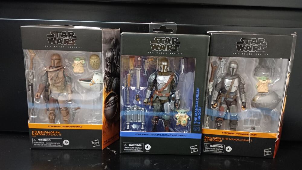 Star Wars The Mandalorian Grogu 3pk Bundle New Sealed Arvala-7 Movie Season 1